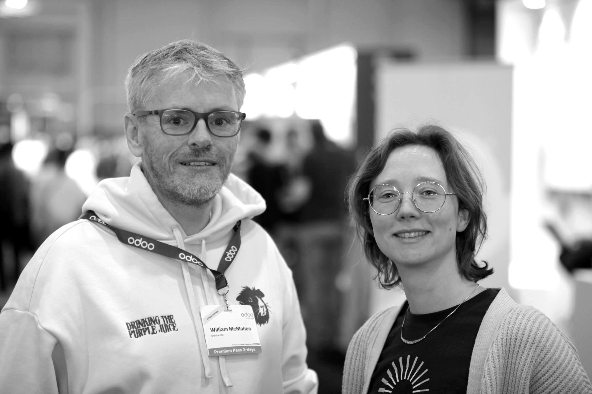 two people at Odoo Experience 2024