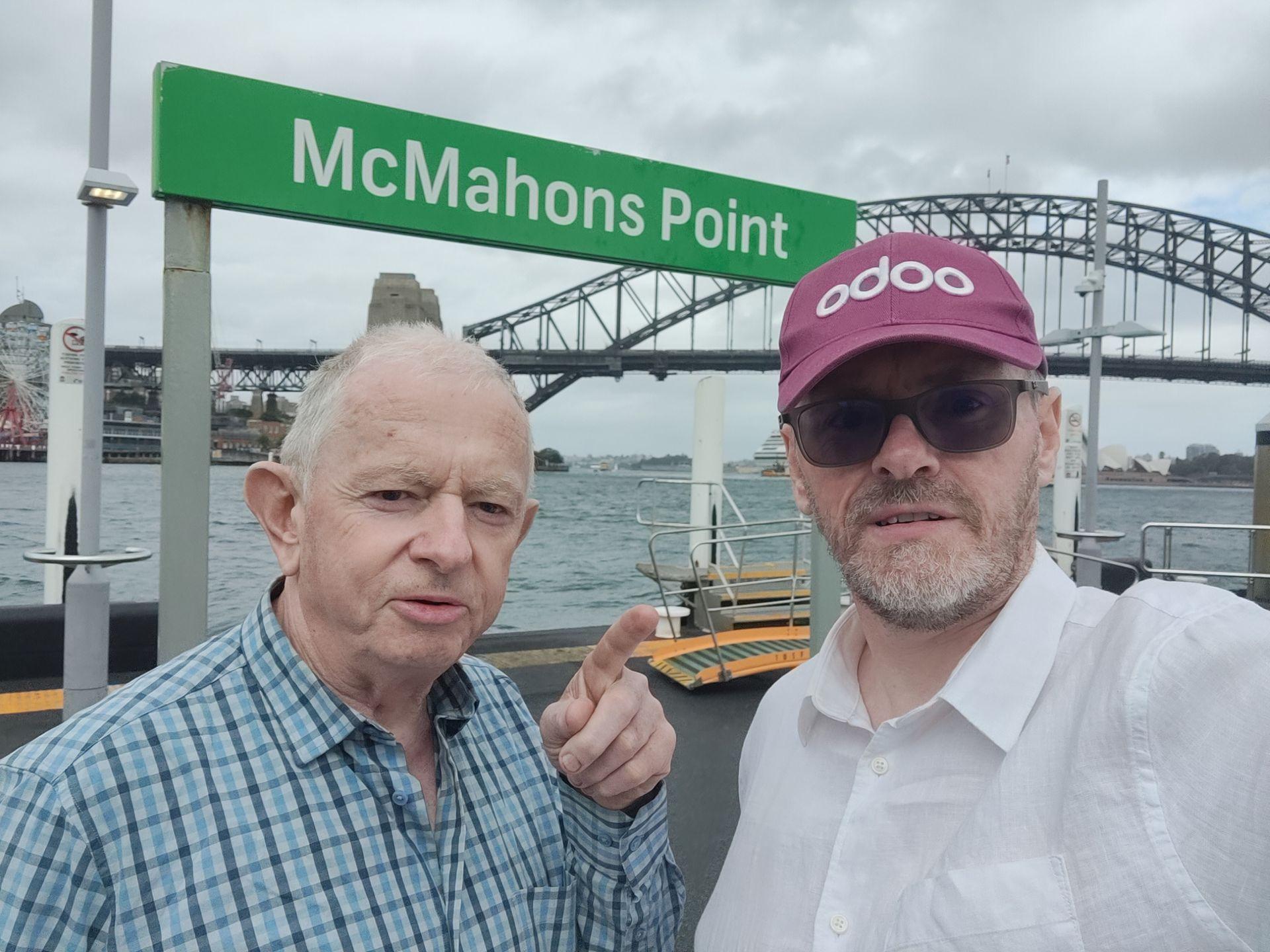 two men at McMahons Point in Sydney, Australia