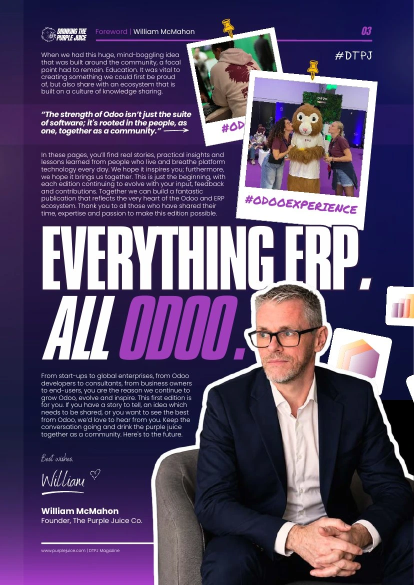 Foreword from founder William McMahon