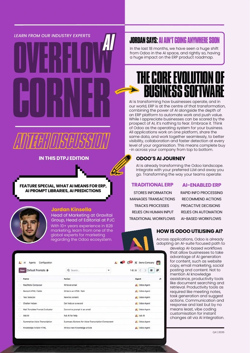 AI Corner feature from the magazine