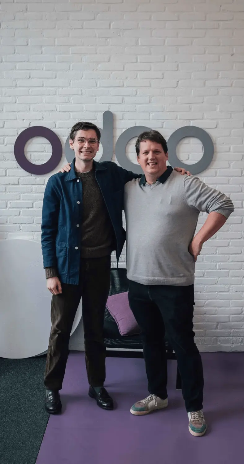 Alex Nichols from CapitalG and Fabien Pinckaers from Odoo